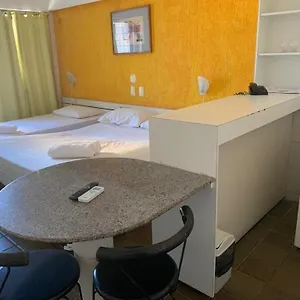205 Flat Mobiliado Com Vista Lateral Mar Na Praia De Iracema Apartamento